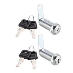 2Pcs Cam Lock 1-1/2″ Cylinder Cabinet Locks with No.3 Cam Fit for 1-3/8″ Panel