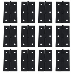 Antrader Folding Hinges, Retro Flat Black Hinges Cabinet Furniture Repair Hardwa