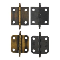 Pair of Amerock Antique English Brass 1 1/2″ Full Inset Butt Hinges BP2335-AE