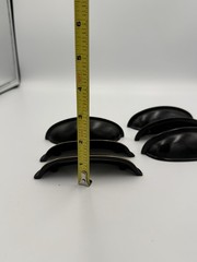 6 Pack Oil Rubbed Black Kitchen Cabinet Drawer Cup Handle Pull Knob Hardware