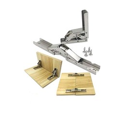 90 Degree Folding Door Shelf Hinge Hidden Bracket Table Holder Furniture Parts