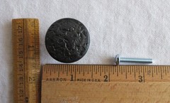 Amerock knobs hammered black Round 1 1/4″ – cabinet cupboard drawer – Lot of 6