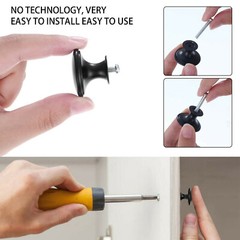 Matte Black Kitchen Cabinet Cupboard Door Knobs Bathroom Drawer Handle Pulls US