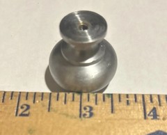 Lot of 20 Drawer Cabinet Knobs Pulls Hardware Round Metal Brushed Nickel