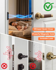 12 Pack No Drill Magnetic Cabinet Door Catch, Ultra Thin Cabinet Door Magnets fo