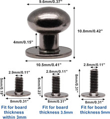 32Pcs Mini Drawer Pulls, 0.37Inch Small Knobs for Jewelry Box, Metal round Mini