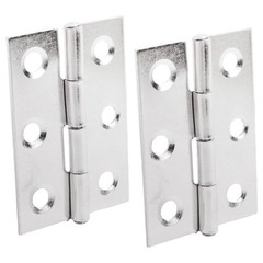 2pcs Stainless Steel 2 Inch 4.4×3.1cm Cabinet Door Hinges Hardware U8W59940
