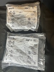 Lot Of 2 Packs IKEA Besta Soft Closing Push-Open Hinges, 802.612.58
