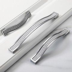 Modern Diamond Crystal Door Knob Wardrobe Drawer Cabinet Cupboard Pull Handle