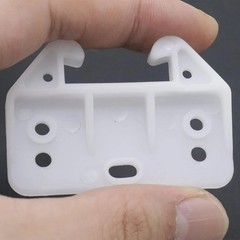 10PCS White Plastic Drawer Guides with Screws Replacement Brackets for Furniture
