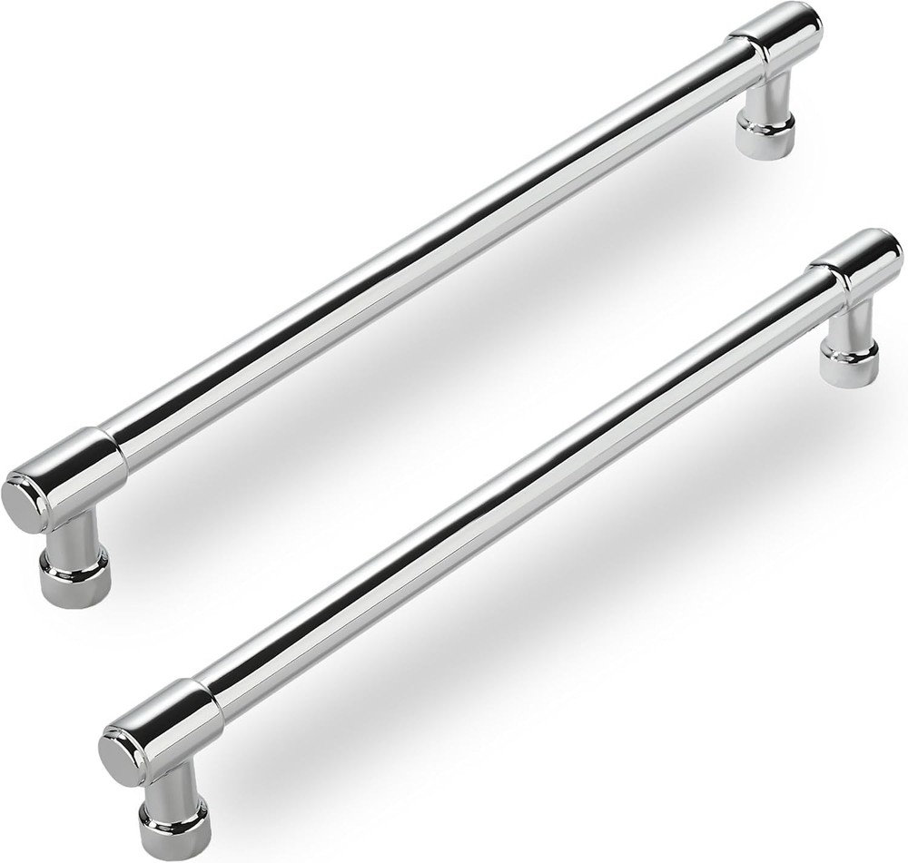 2 Pack Polished Chrome Cabinet Pulls 12 Inch 305mm Hole Centers Handles