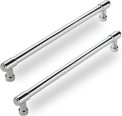 2 Pack Polished Chrome Cabinet Pulls 12 Inch 305mm Hole Centers Handles