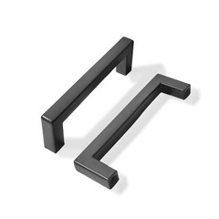 15 Pack 3-3/4 Inch Solid Matte Black Cabinet Pulls Slim Square Bar Handles