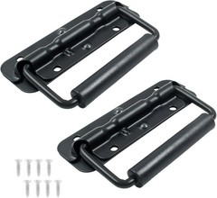 2 Pack Spring Loaded Case Handles Stainless Steel Surface Mount Chest Handles