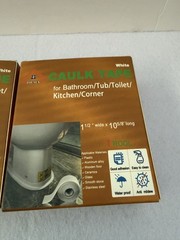Lot of 2 Tousea White Caulk tape, bathroom kitchen (1.5″ x 10.5Ft), New in box