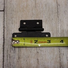 Vintage Mckinney Forged Iron Half Surface H-Hinges -8 Piece- Cabinet Hardware