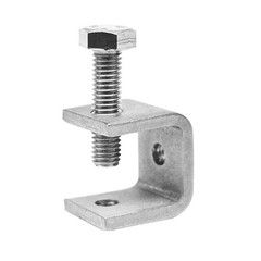 C-clamp Jaw U-shaped Clip Silver Stainless Steel Table Bracket for tiger Clamp
