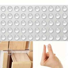 50-100Pcs Drawer Rubber Bumpers Pads Clear Cabinet Door Dots Self Adhesive Feet
