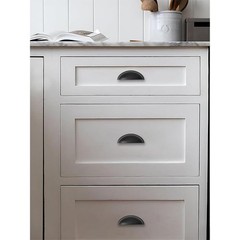 10 PCS 21/2″ 2.5 Inch Matte Black Cabinet Cup Pulls Kitchen Drawer Knobs