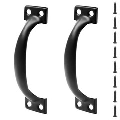 2 Pcs 5″ Rustic Gate Handle, Iron Hardware Handle Pull with Screw, Vintage