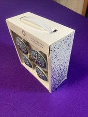 CASA DECOR CERAMIC Drawer Knobs / Pulls Set of 4 NEW in box. HANDMADE in India!