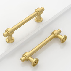 10 Pack 3.75″(96mm) BrushedGold Cabinet Pulls Kitchen Cabinet Handles Cabinet Ha