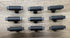 (LOT OF 9) Amerock BP37621MB Balata 9/16″W X 2″ L Cabinet Knob- Matte Black READ