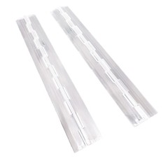 US Stock 2pcs Clear PMMA Acrylic Plastic Folding Plexiglass Hinge 300 x 45mm