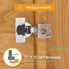 1-5/16″ Overlay 4D Soft Close Concealed Hinges for 1-5/16 inch Overlay 50 Pack