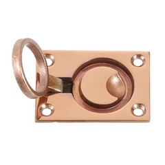 2Pcs Flush Ring Pull 2.48″x1.73″ Square Recessed Door Pull with Screws Bronze