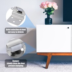 Kitchen Door Cabinet Hinges Self Closing 3/8″ Offset Inset Face Mount Self Close