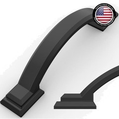 Universal 10 Pack Matte Black Drawer Pulls – Easy Installation, 3 Inch Centers