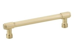 Emtek 86690US4 Jasper Cabinet Pull, 8″ C-C, Satin Brass