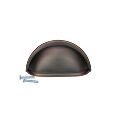25 Pack Amerock Bp53010 Orb Oil-Rubbed Bronze Cup Cabinet Drawer Handle Pull