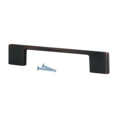 2x Modern Tele 3-3/4″ Brushed Oil-Rubbed Bronze Cabinet Handle Pull P231696BORB