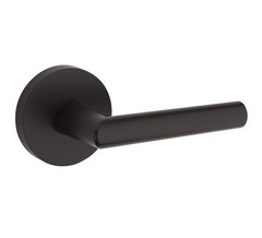 Milan Round Passage Door Lock with 6AL Latch and RCS Strike Iron Black Finish