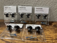 New sealed IKEA ENERYDA Black Knobs 1-1/16”, 5 lots of 2-pack
