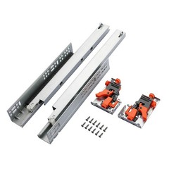 6 Pair of 24 Inch Undermount Soft Close Drawer Slides 100LB Load Capacity Full