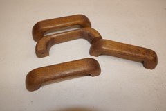 Vintage 4 pack 3.5 in ctc Solid Hard Wood Cabinet Door or Drawer Pulls