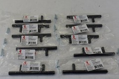 Lot Of 10 Richelieu Hardware BP30576900 Contemporary Metal Pull Matte Black