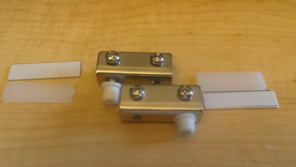 Nickel Plated glass Door hinges 1 pair per order – N3010T-11