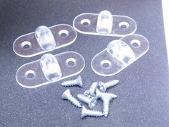 4 PACK – Knape & Vogt E3235 ZC Plastic Shelf Locator Support Joiner LCTR (ES)