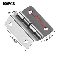 10pcs Tri-fold Hinge Nickel Plated Silver Wooden Box Hinge HIGH QUALITY