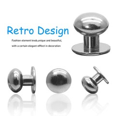 Jiozermi 24 Packs Mini Drawer Pulls, 0.39 Inch Diameter Round Knobs, Tiny Dre…