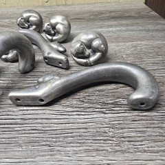 TITLELot Of 8 Artistic Animal Cabinet Pulls Knobs Heavy Cast Metal Abstract…