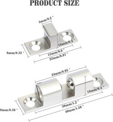 Double Roller Catch Cabinet Latches,Adjustable Double Ball Tension Roller Catch