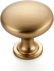 25 Pack Champagne Bronze Cabinet Knobs 1-1/6 Inch Zinc Solid Kitchen Cabinet Pul