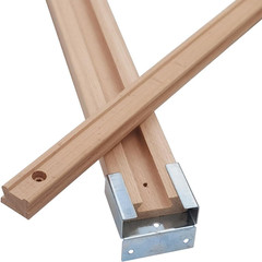 Wooden Drawer Slides 16 Inches Classic Wood Center Guide Track with Slide Glides