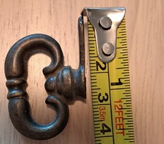 Set of 10 Vintage Brass Metal Drawer or Cabinet Pulls 1.50″