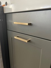 Modern Square 5-1/16 In. Champagne Bronze Cabinet Drawer Pull (Set of 34 pulls)